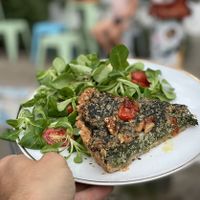 Spinach tartar (very good)😄 at LAS in Sopot