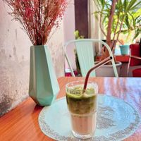 Iced Matcha Latte  at LAS in Sopot
