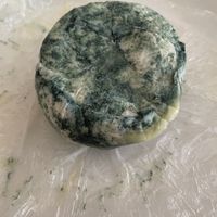 Spirulina cheese at Vtopia Market in Rishon Letsiyon