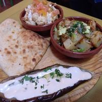 Massive starter to share at Pura Vida Vegan Bar in Madrid