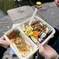 Falafel box at Magic Falafel in North West London