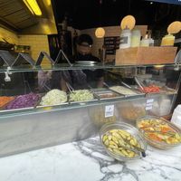 Lots of salad at Magic Falafel in North West London