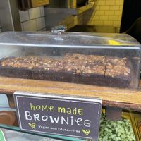 They also do vegan and gluten free brownies! at Magic Falafel in North West London