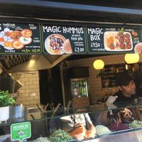 Counter at Magic Falafel in North West London
