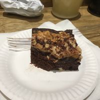Peanut butter brownie - heavenly! at Magic Falafel in North West London