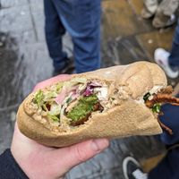 Falafel pita at Magic Falafel in North West London