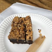 Delicious brownie at Magic Falafel in North West London