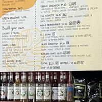 Clearly marked vegan options!  at Kaya's in Kawanui