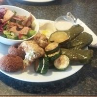 Vegetarian Platter at Arabesque Cafe in Kitchener