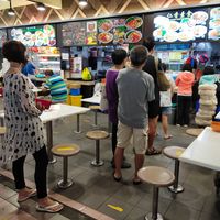 Long queue during phase 2-weekend morning at Ren Xiang Vegetarian Food 仁香素食 in East Singapore
