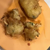 Fried fish and vege fritter  at Ren Xiang Vegetarian Food 仁香素食 in East Singapore