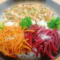 Buddha plate at Vegan Buffet in Hamilton