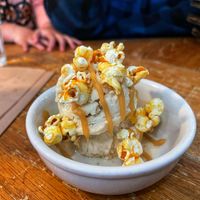 Caramel Corn sundae - so good but small for the price   at Virtuous Pie  in Vancouver