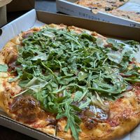 Sgt. Pepperoni - spicy and sweet yum!  at Virtuous Pie  in Vancouver