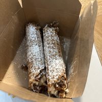 Lemon cannoli   at Virtuous Pie  in Vancouver