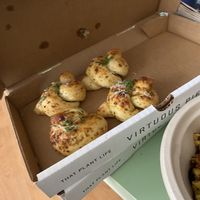 Garlic knots   at Virtuous Pie  in Vancouver