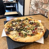 little italy + mushrooms  at Virtuous Pie  in Vancouver