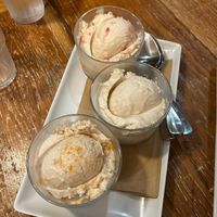 Ice cream flight at Virtuous Pie  in Vancouver