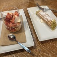 Strawberry shortcake and cannoli   at Virtuous Pie  in Vancouver