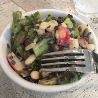 Broccoli lentil salad at Virtuous Pie  in Vancouver