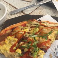 Tatters pizza at Virtuous Pie  in Vancouver