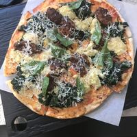 Meatballs + chevre at Virtuous Pie  in Vancouver