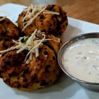 Galic knots with vegan dip at Virtuous Pie  in Vancouver