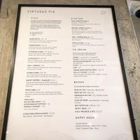 Menu 🌱  at Virtuous Pie  in Vancouver
