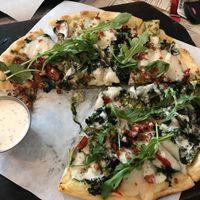 Pizza w/ ranch dip  at Virtuous Pie  in Vancouver