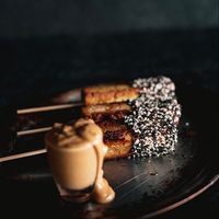 Tofu skewers  at 26 Vegan Food Project in Lisbon