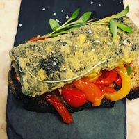 Salted „Sardines“ sandwich  at 26 Vegan Food Project in Lisbon