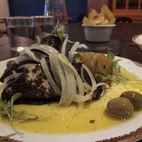 Tufu wrapped with seaweed. Tastes like fish... at 26 Vegan Food Project in Lisbon