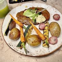 Seitan steak at 26 Vegan Food Project in Lisbon