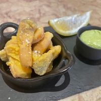 Fried “cuttlefish” at 26 Vegan Food Project in Lisbon