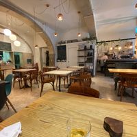 Cool little place, you can watch the chefs work.  at 26 Vegan Food Project in Lisbon