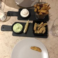 Ok ok we had the fries and cuttlefish again!   at 26 Vegan Food Project in Lisbon