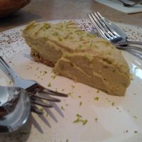 Advocado and lime cheesecake at 26 Vegan Food Project in Lisbon
