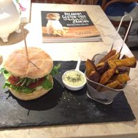 veggie burger so yum at 26 Vegan Food Project in Lisbon