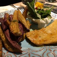 Steak & chips  at 26 Vegan Food Project in Lisbon