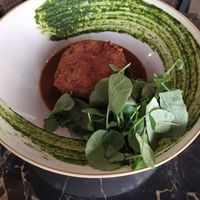 Crocante de alheira at 26 Vegan Food Project in Lisbon