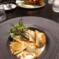 Ravioli with ricotta and creamy sauce at 26 Vegan Food Project in Lisbon