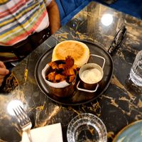 The chips and sauce. at 26 Vegan Food Project in Lisbon