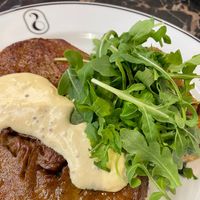 Seitan streak with mustard sause at 26 Vegan Food Project in Lisbon