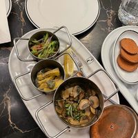 Vegan starter plate, with some traditional Portuguese dishes, but veganized. Everything was super delicious at 26 Vegan Food Project in Lisbon