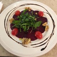 Beet "carpaccio" at 26 Vegan Food Project in Lisbon