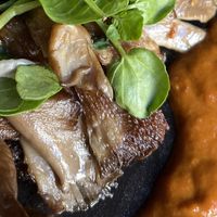 Mushroom close up  at 26 Vegan Food Project in Lisbon