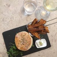 Meaty Lentils Burger & Sweet Potatoe Fries at 26 Vegan Food Project in Lisbon