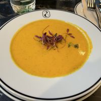 Soup of the day (pumpkin)  at 26 Vegan Food Project in Lisbon