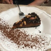 Oreo peanut butter chocolate pie at 26 Vegan Food Project in Lisbon