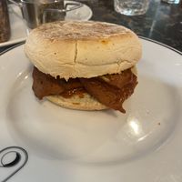 Sandwich with seitan marinated in Madeira   at 26 Vegan Food Project in Lisbon